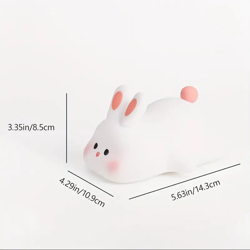 Big Face Rabbit Silicone Night Light - Set of 2pc