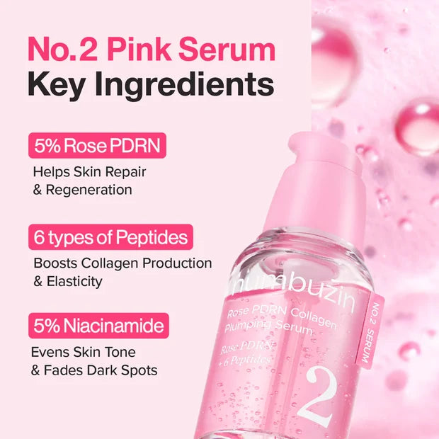 Numbuzin No. 2 Rose Pdrn Collagen Plumping Serum 30ml