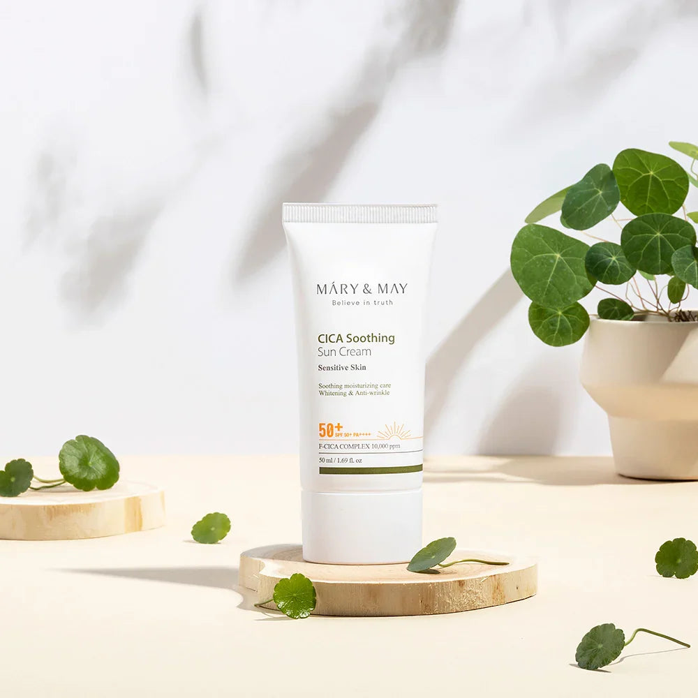 Mary & May Vegan CICA Soothing Sun Cream SPF50+ 50ml