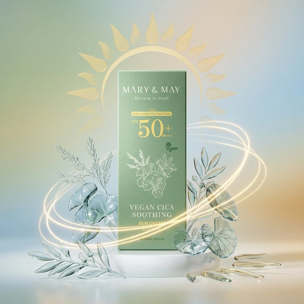 Mary & May Vegan CICA Soothing Sun Cream SPF50+ 50ml
