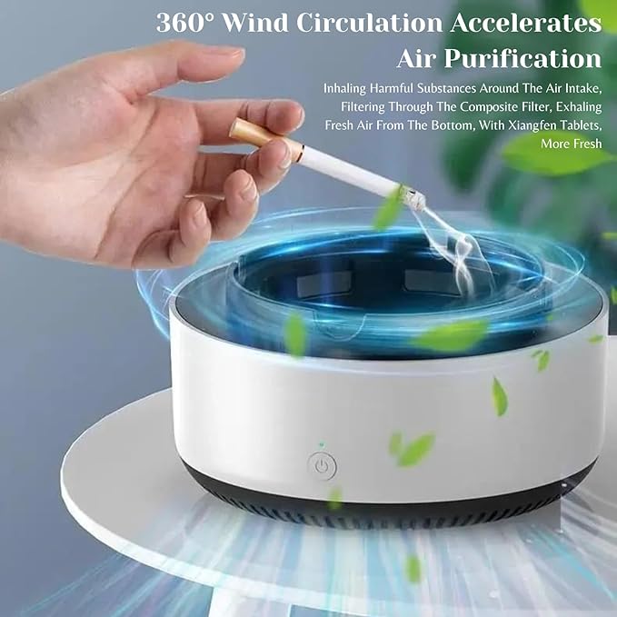 Self-extinguishing Smokeless Ashtray