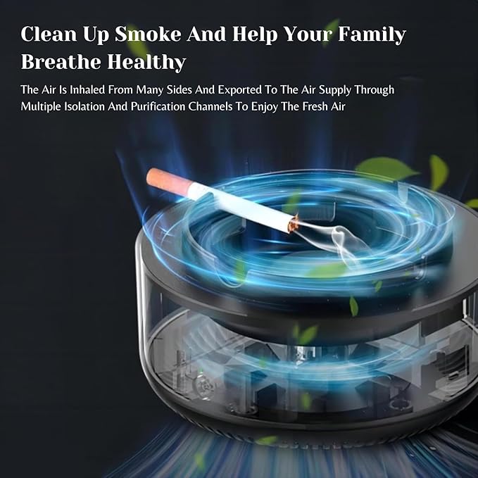 Self-extinguishing Smokeless Ashtray