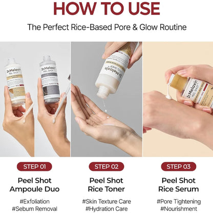 Dr.Melaxin Peel Shot Glow Rice PDRN Serum 30ml