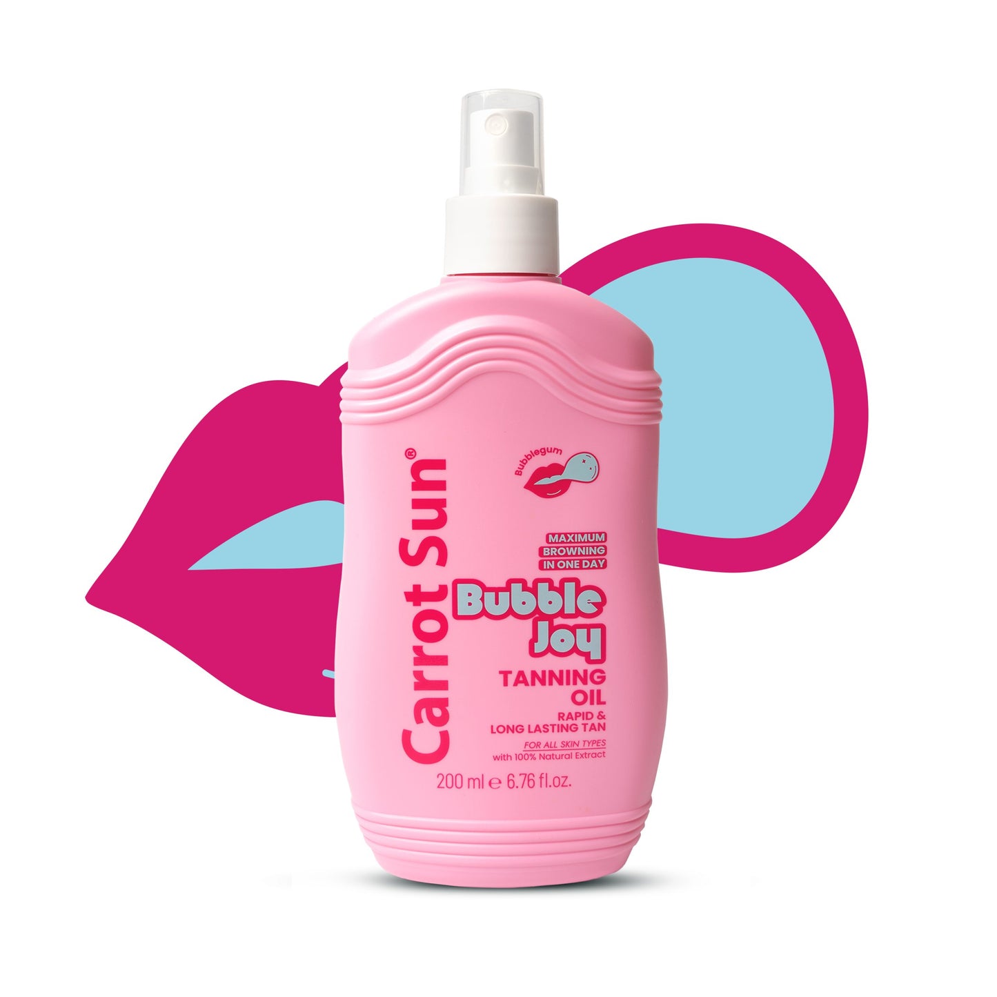 Carrot Sun - BubbleJoy - Bubblegum Tanning Oil - 200 ML
