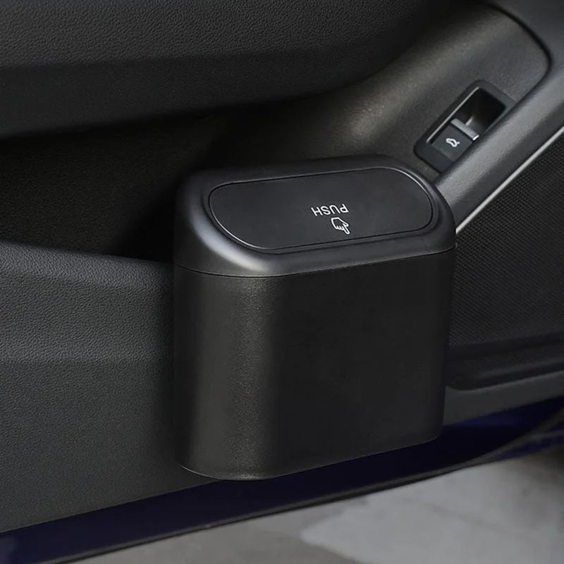 Car Trash Bin Stylish & Small - Black