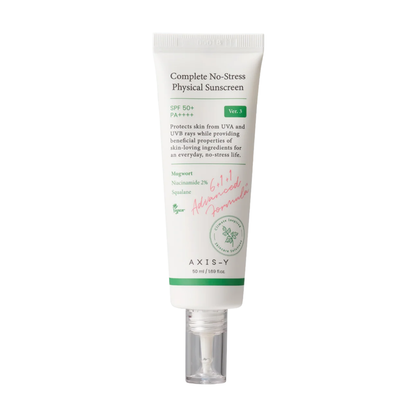 Axis-Y Complete No-Stress Physical Sunscreen SPF 50+ PA++++ 50ml