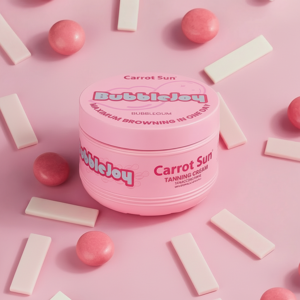 Carrot Sun - Bubble Joy - Bubblegum Tanning Cream - 350 ML