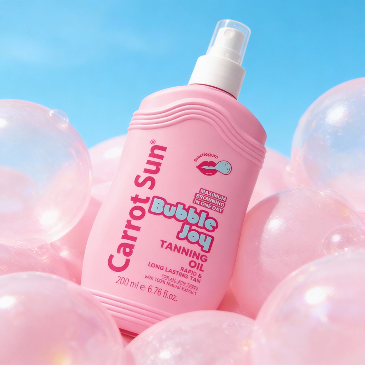 Carrot Sun - BubbleJoy - Bubblegum Tanning Oil - 200 ML