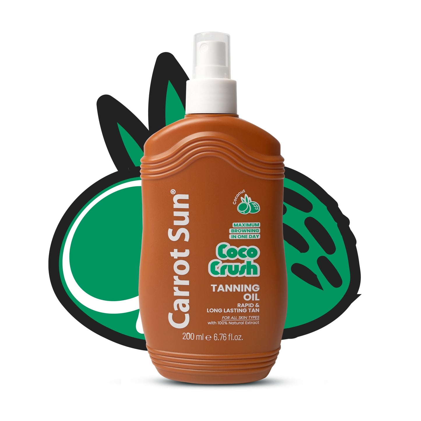 Carrot Sun - CocoCrush - Coconut Tanning Oil - 200Ml
