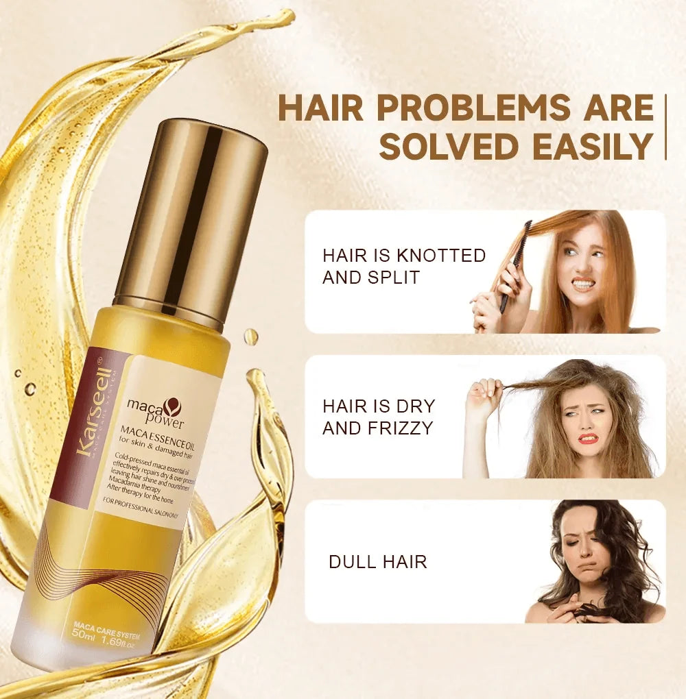 Karseell Maca Power Essence Oil for Dry & Damaged Hair (50ml)