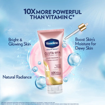 Vaseline Healthy Bright Gluta-Hya Serum Burst Lotion 10X (330ml)