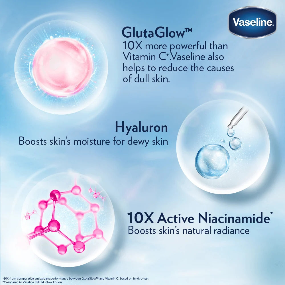 Vaseline Healthy Bright Gluta-Hya Serum Burst Lotion 10X (330ml)