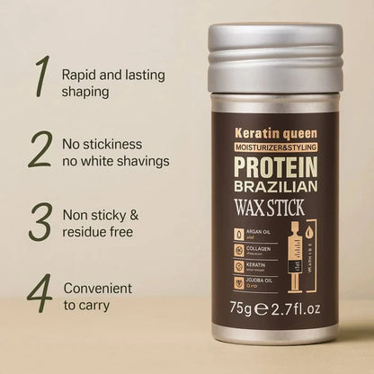 Keratin Queen Moisturizer & Styling Protein Brazilian Wax Stick 75g