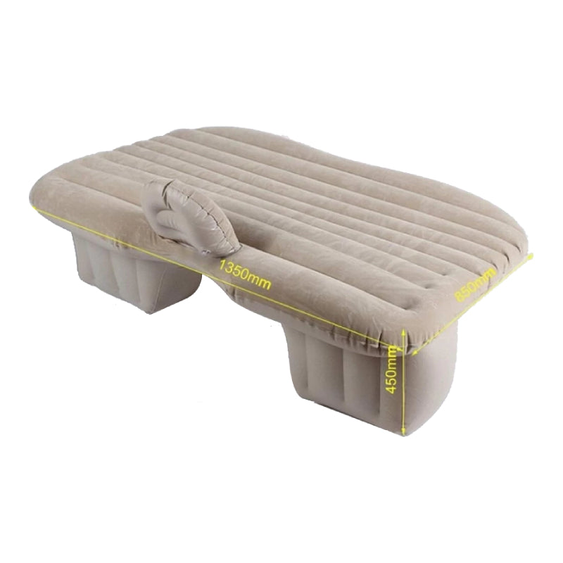 Car Travel Inflatable Back Seat Air Mattress - Beige