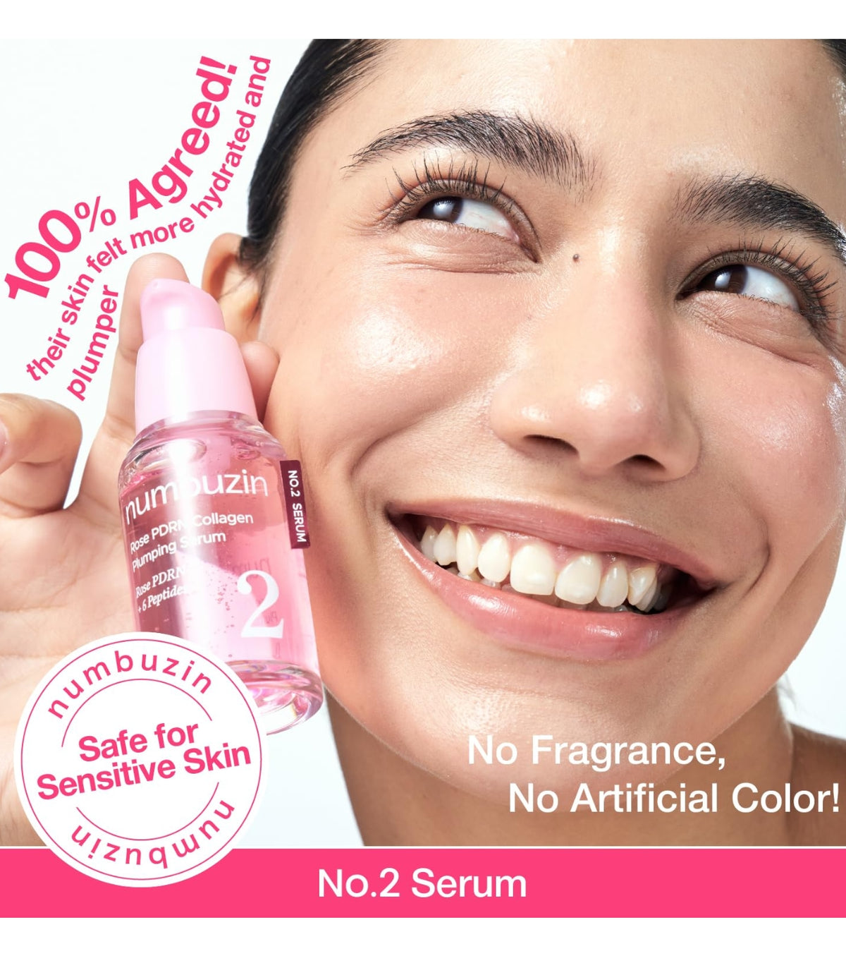 Numbuzin No. 2 Rose Pdrn Collagen Plumping Serum 30ml