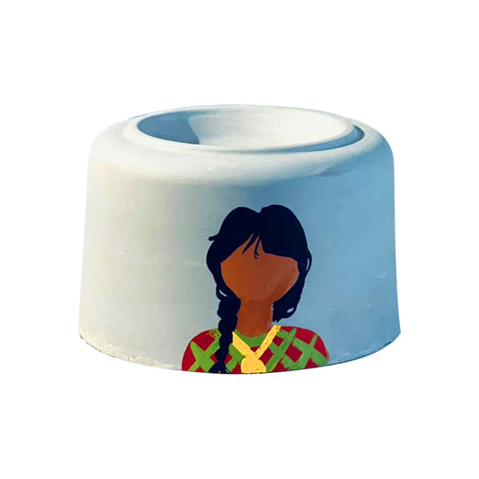 Handmade Mubkhar - Colourful Dress Girl Design