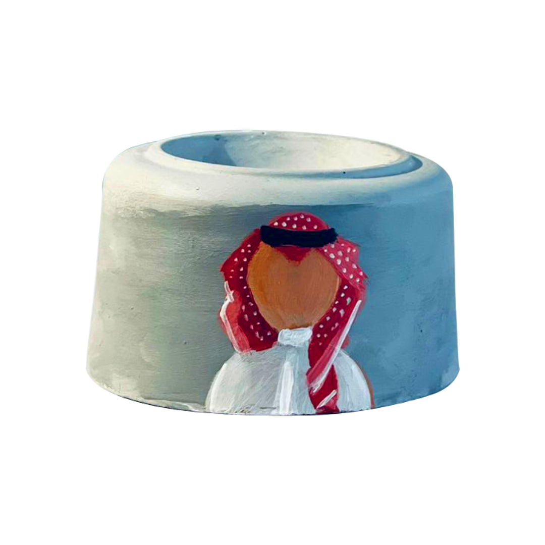 Handmade Mubkhar - Arabic Man Design