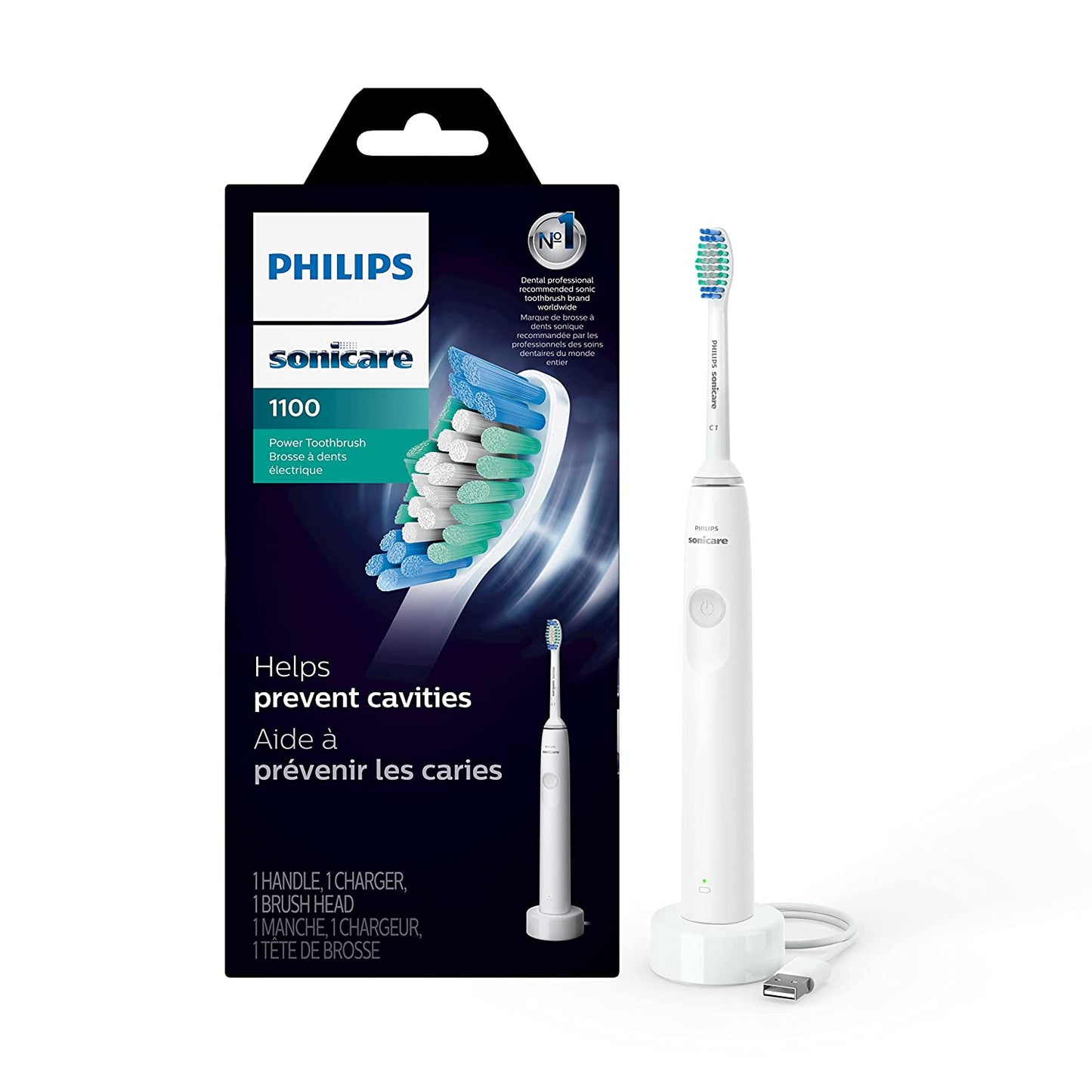 Philips Sonic Electric Toothbrush 1100 - White