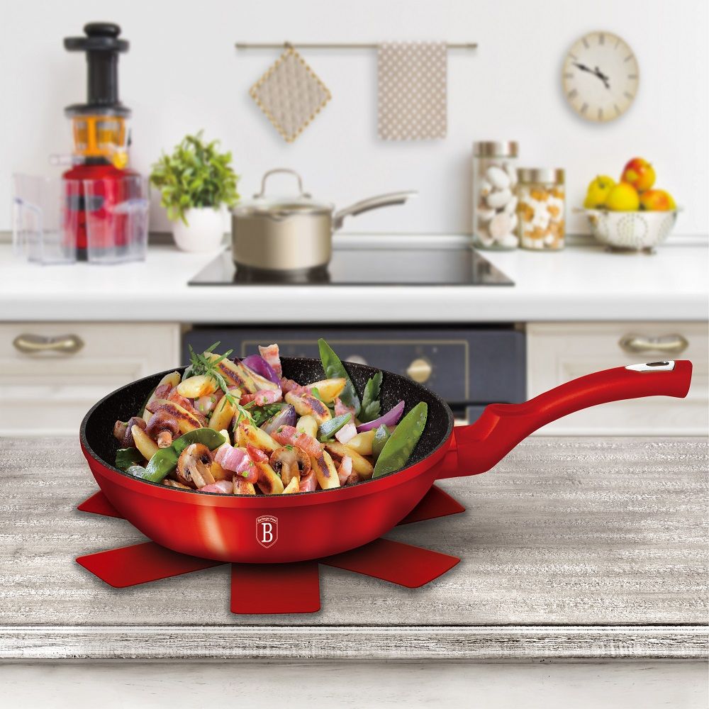 Berlinger Haus Fry Pan 28 cm - Burgundy